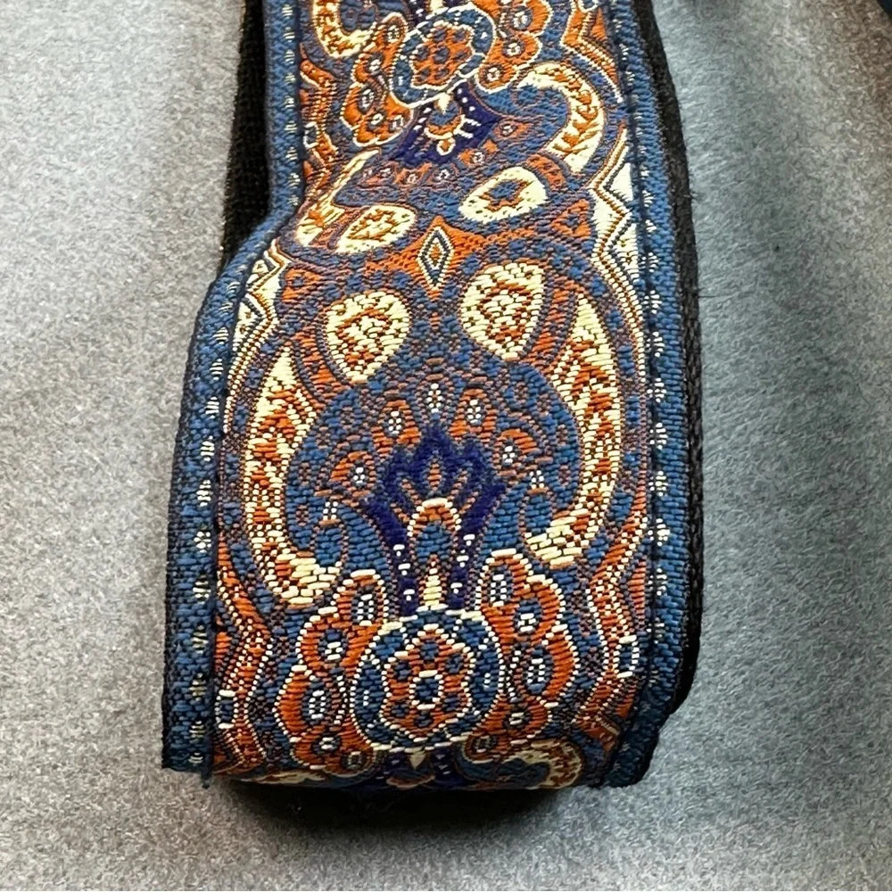 Fossil Campbell Crossbody Navy Blue Genuine Leather Crossbody Bag GUC